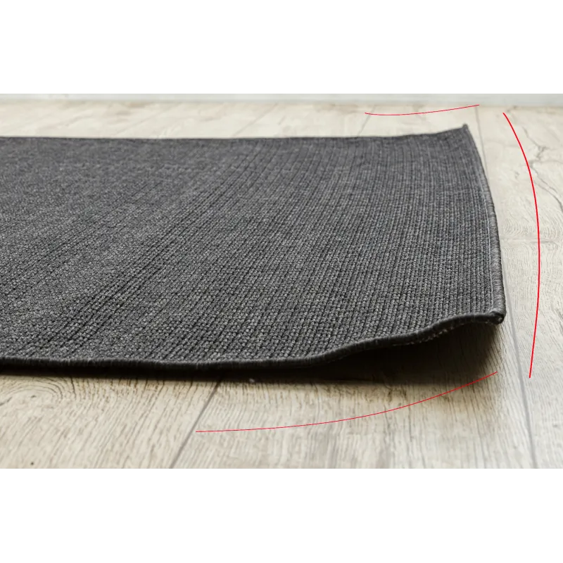 Alfombra TIMO 0000 negra, diseño moderno para exteriores