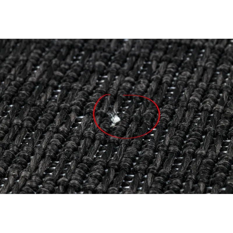 Alfombra TIMO 0000 negra, ideal para jardín o terraza