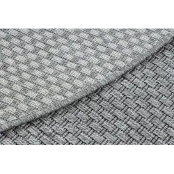 Alfombra de sisal TIMO 6272 en gris claro, ideal para exteriores elegantes