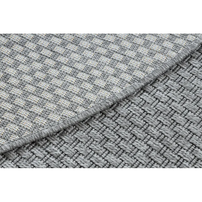 Alfombra de sisal TIMO 6272 en gris claro, ideal para exteriores elegantes