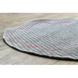 Alfombra gris claro MIMO 6272, perfecta para el jardín