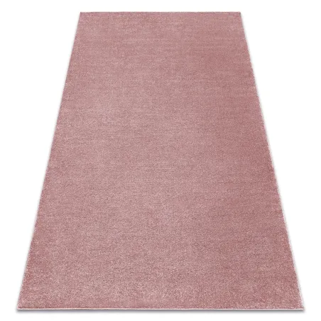 Alfombra SOFTY rosa, diseño moderno, fabricada en polipropileno