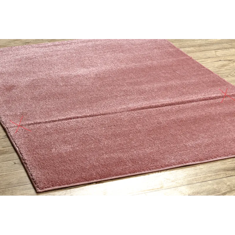 Alfombra rosa SOFTY, ideal para dormitorio o habitación infantil