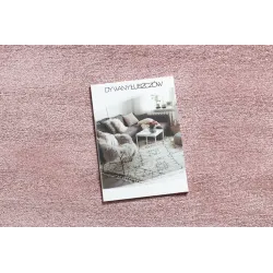Alfombra SOFTY rosa, suave y agradable al tacto para cualquier espacio