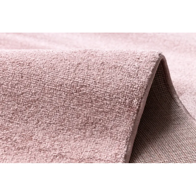 Alfombra SOFTY rosa, fácil de limpiar y resistente a manchas