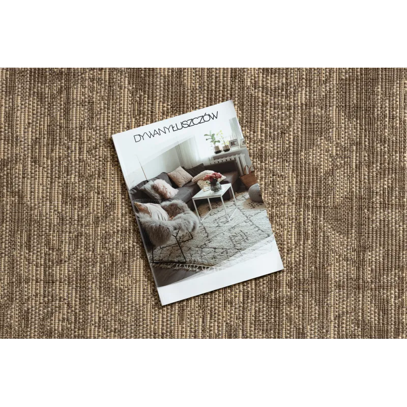 Alfombra de sisal FLOORLUX 20211 en tonos de café, perfecta para interiores
