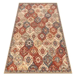 Alfombra LEGEND 468 05 GB990 de lana OSTA - Oriental, exclusiva beige / rojo