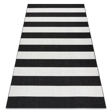Alfombra de sisal con rayas, producto de segunda clase, ideal para decoración