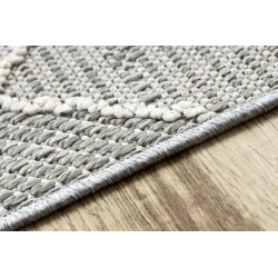 Alfombra JERSEY 19231 gris - ideal para jardín, terraza o balcón