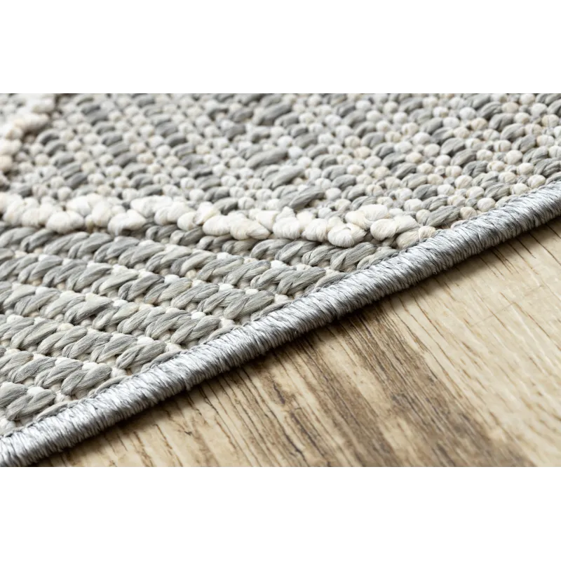 Alfombra JERSEY 19231 gris - ideal para jardín, terraza o balcón