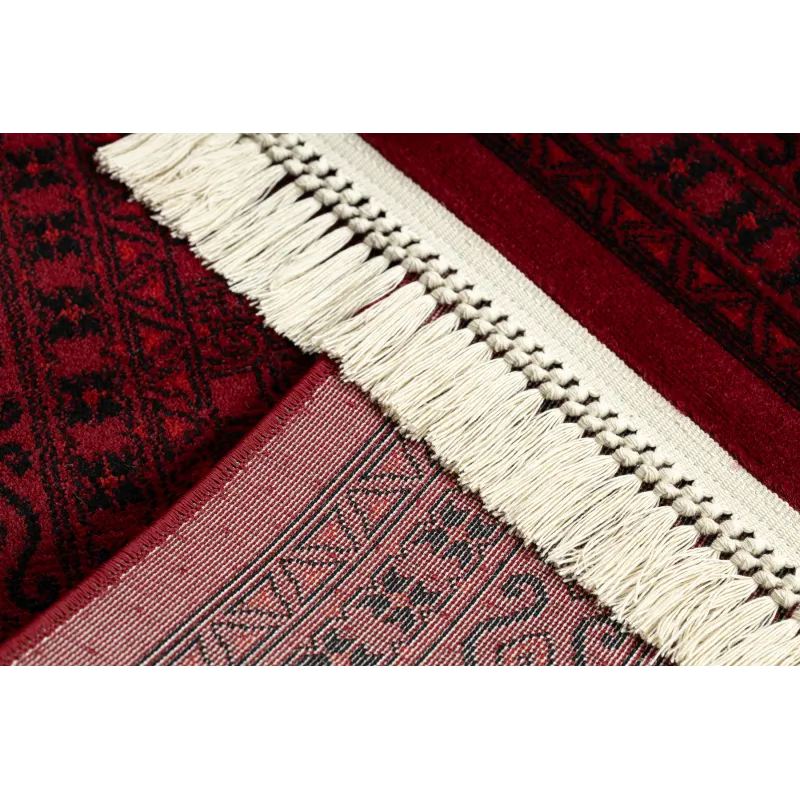 Dywan ORIENT 2958 bordo / czarny Ramka, klasyczny, orientalny, z frędzlami 