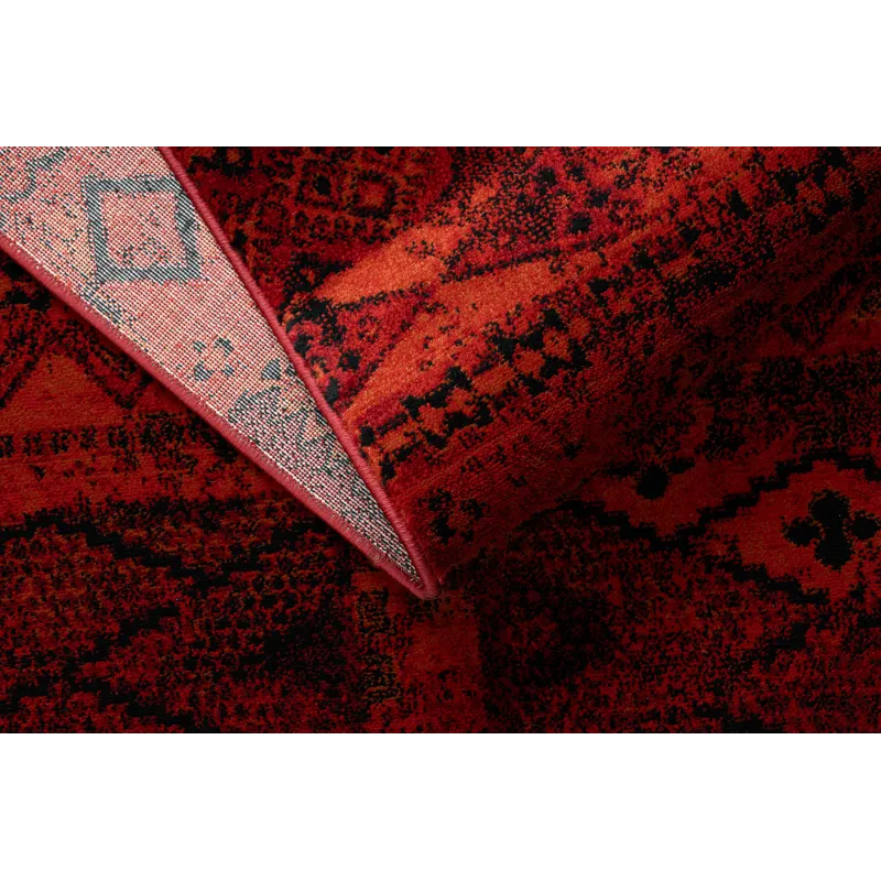Dywan ORIENT 4722 bordo / czarny Orientalny, z frędzlami 
