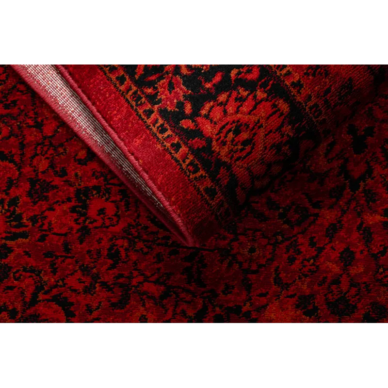 Dywan ORIENT 5125 bordo / czarny Ramka, klasyczny, ornament, z frędzlami 