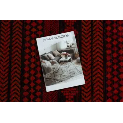 Dywan ORIENT 5132 bordo / czarny Orientalny, z frędzlami 