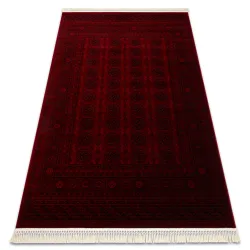 Alfombra ORIENT 6889 Burdeos / Negro Buchara, Marco, oriental, con flecos