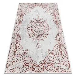 Alfombra ALLURE 1961 Ornament, marco - Estructurada, elegante, glamour blanco / rosa