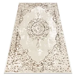 Alfombra ALLURE 1961 Ornament, marco - Estructurada, elegante, glamour crema / oro
