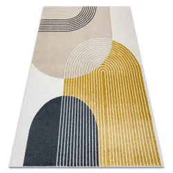 Alfombra FUSION 0240 crema / amarillo - Geométrica, moderna, abstracta