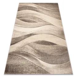 Alfombra FUSION 1617 beige / crema - Ondas, moderna, abstracta