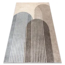 Alfombra FUSION 0810 beige / marrón - Geométrica, moderna, abstracta