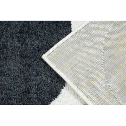 Dywan FUSION 0213 biały / żółty - Geometryczny, nowoczesny, abstrakcyjny
