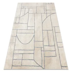 Alfombra FUSION 0806 crema / gris claro - Geométrica, moderna, abstracta