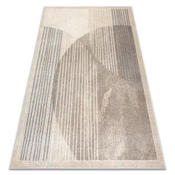 Alfombra FUSION 0815 crema / beige - Geométrica, moderna, abstracta