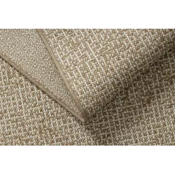 Alfombra de sisal para exteriores, color paja beige natural