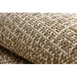 Alfombra de sisal para habitación infantil, color paja beige natural