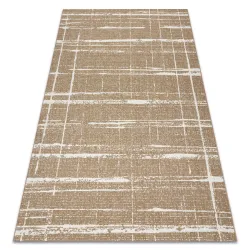 FLAT 48965265 Alfombra de sisal Enrejado vintage - color paja beige natural, cuerda