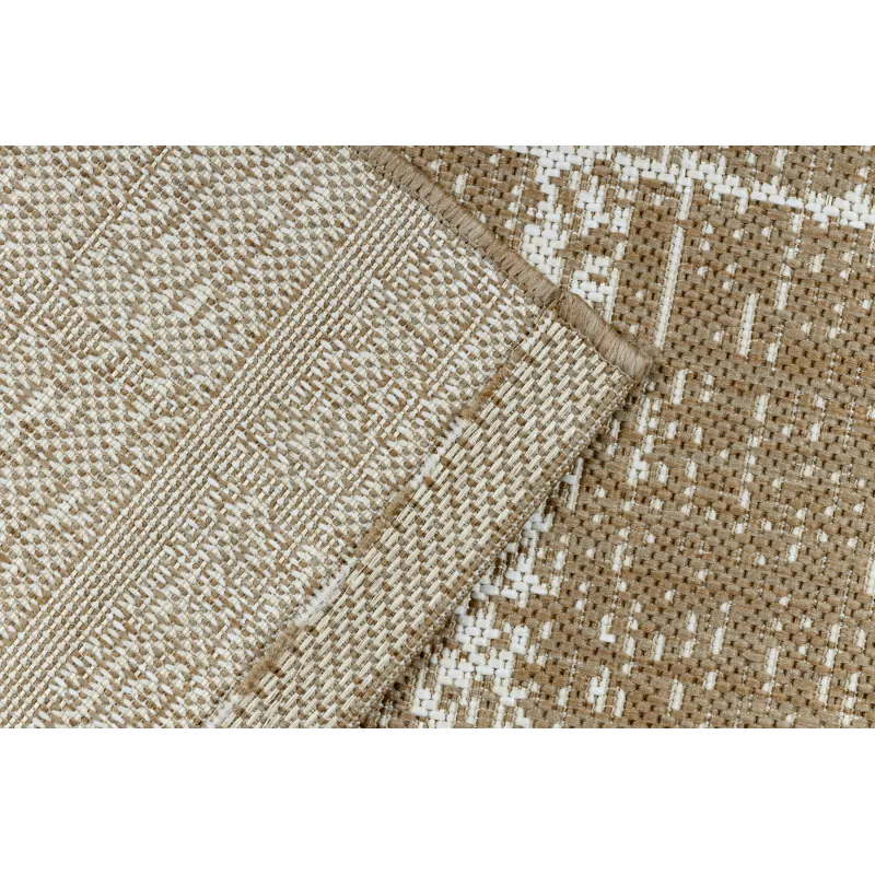FLAT 48965265 Alfombra de sisal Enrejado vintage, resistente y fácil de limpiar, ideal para habitación infantil