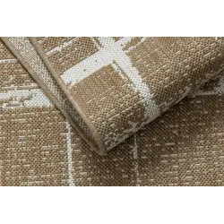 FLAT 48965265 Alfombra de sisal Enrejado vintage, resistente a la intemperie, ideal para exteriores