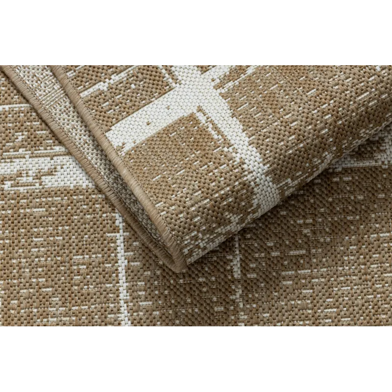 FLAT 48965265 Alfombra de sisal Enrejado vintage, resistente a la intemperie, ideal para exteriores