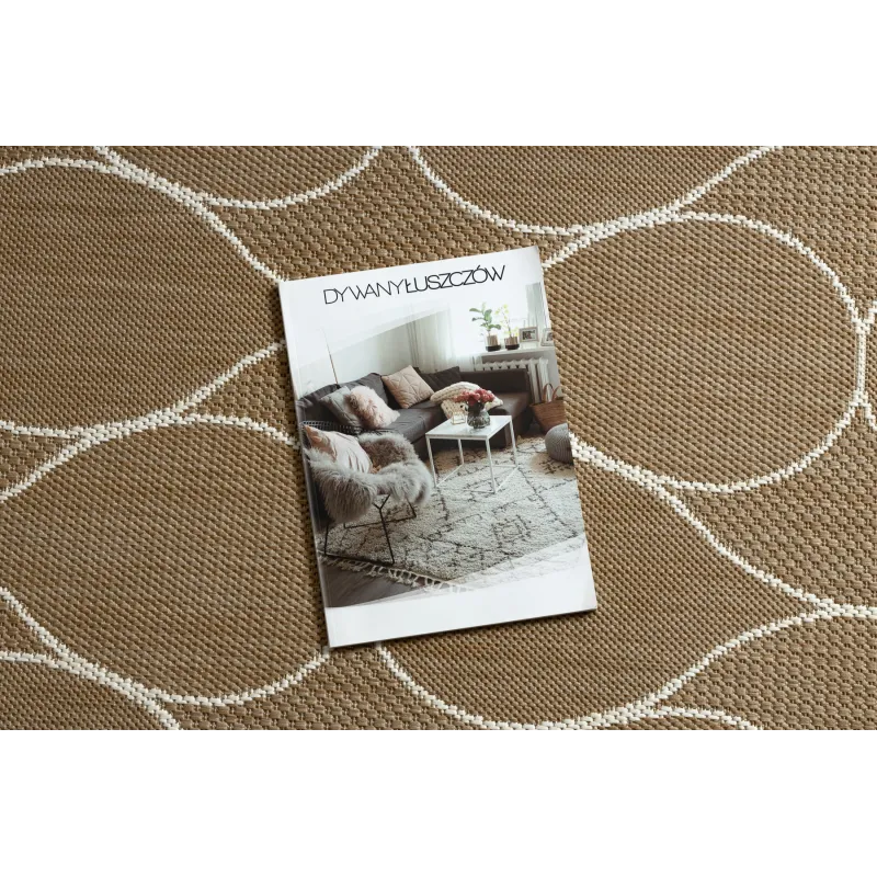 FLAT 49379265 Alfombra de sisal Gotas - alfombra moderna para cualquier habitación