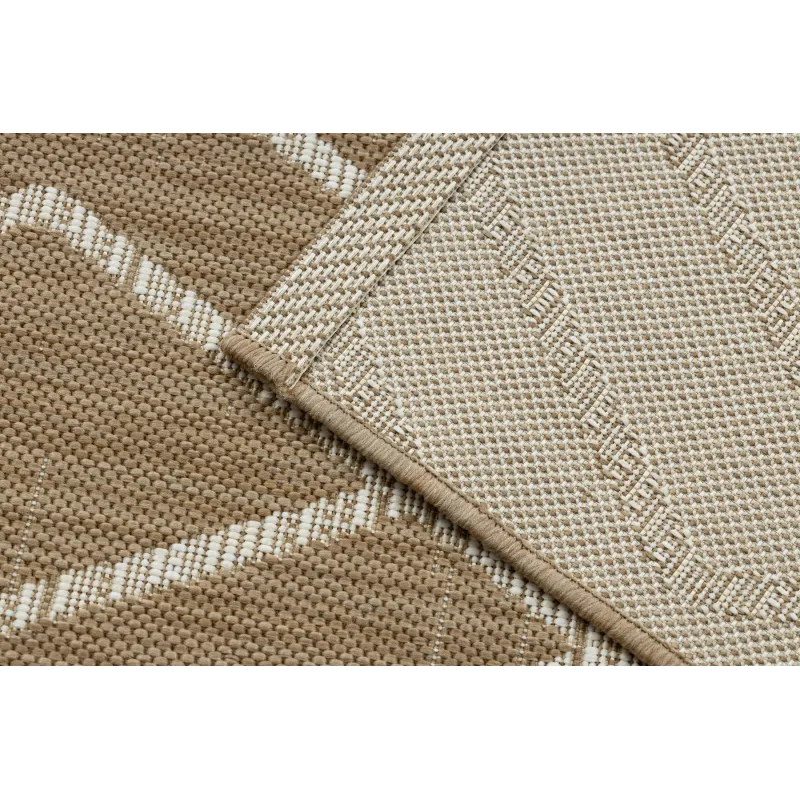 Alfombra de sisal resistente, diseño geométrico, perfecta para el salón o el dormitorio