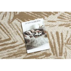 Alfombra de sisal beige, ideal para interiores modernos y acogedores