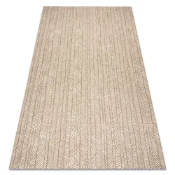 FLAT 48964265 Alfombra de sisal Espina de pescado - color paja beige natural, cuerda