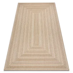 FLAT 48962265 Alfombra de sisal Geométrica - color paja beige natural, cuerda