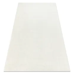 Alfombra ETON PLUS crema lisa, unicolor, suave
