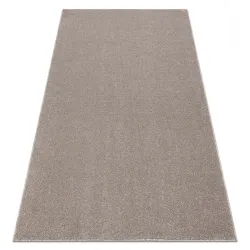 Alfombra ETON PLUS beige sólida, monocromática, lisa