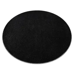 Alfombra ETON PLUS redonda Melange antracita / plata