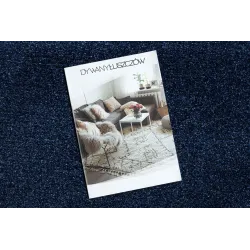 Corredor moderno azul oscuro, perfecto para interiores contemporáneos