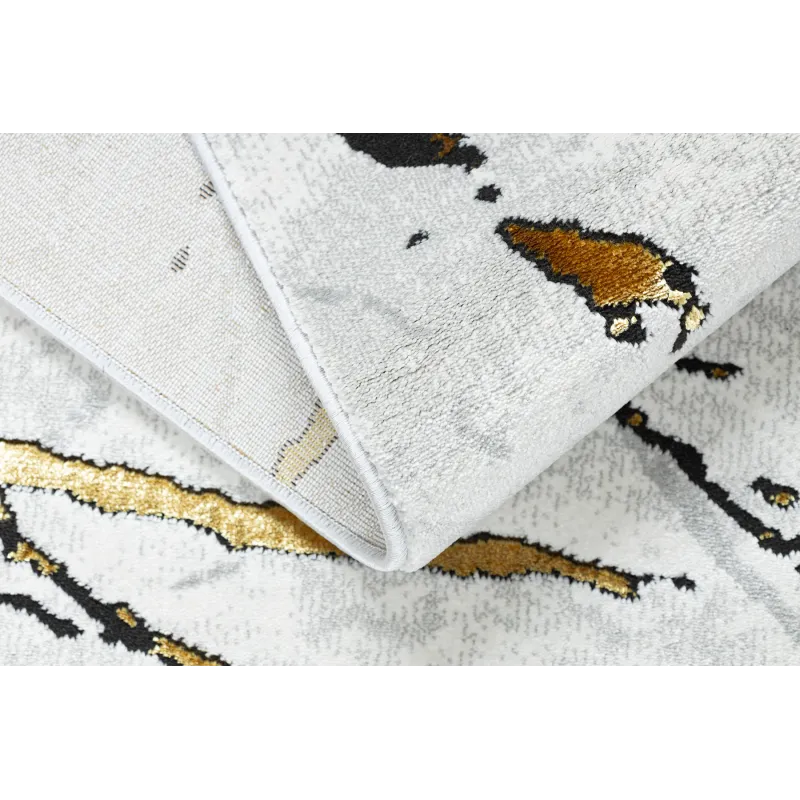 Dywan ALLURE 1963 Marmur - Strukturalny, stylowy, glamour biały / złoty