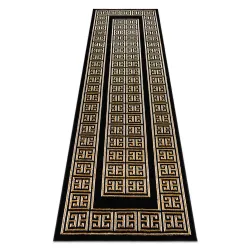 Alfombra, pasillo ALLURE 1968 Clave Griega, Marco - Estructural, elegante, glamour negro / oro