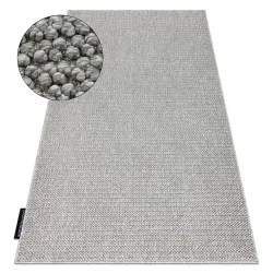 Alfombra CASABLANCA LOOP gris claro rizada, suave