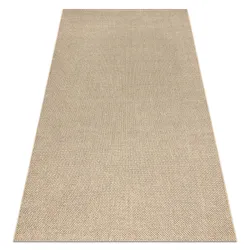Alfombra rectangular beige polipropileno