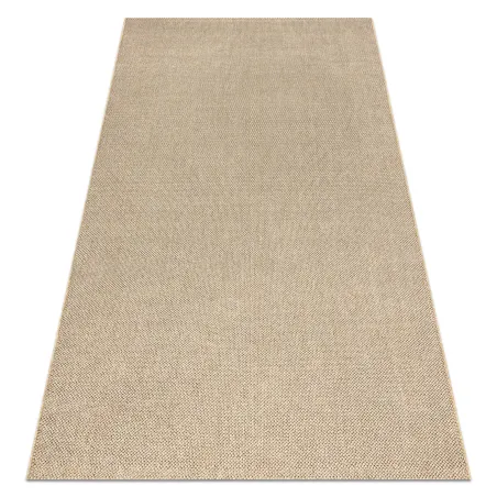 Alfombra rectangular beige de polipropileno 60x100, diseño moderno