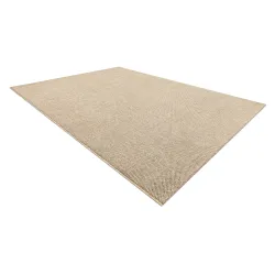 Alfombra rectangular beige polipropileno – vista 3