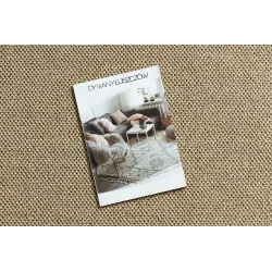 Alfombra rectangular beige polipropileno – vista 4
