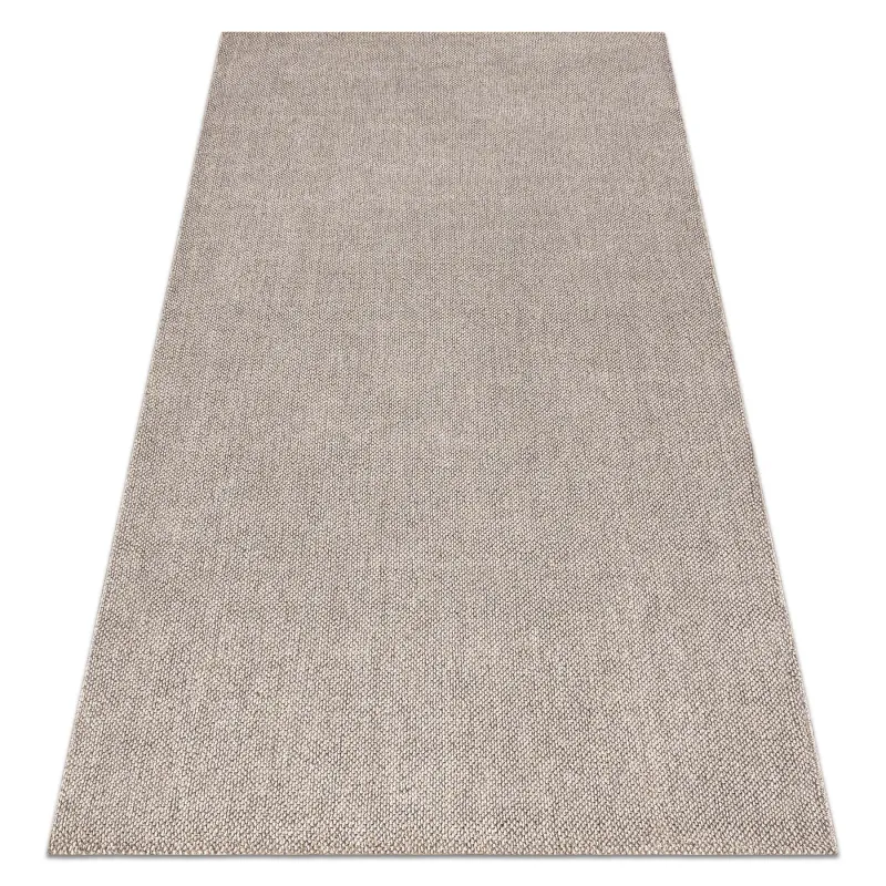 Alfombra marrón de polipropileno 80x150 cm, estilo moderno, ideal para la sala de estar